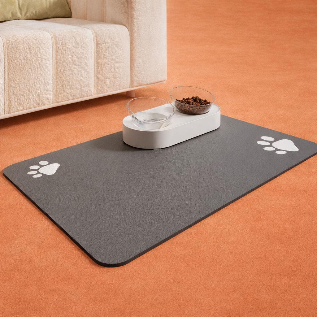 Diatom Mud Pet Feeding Mat Absorbent Quick-Drying Floor Mat
