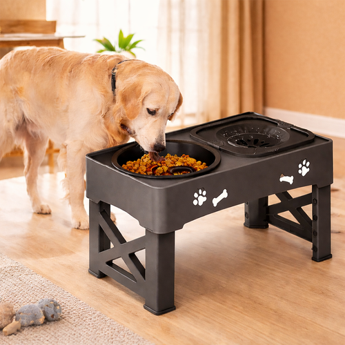 Adjustable Stainless Steel Pet Dog Bowl