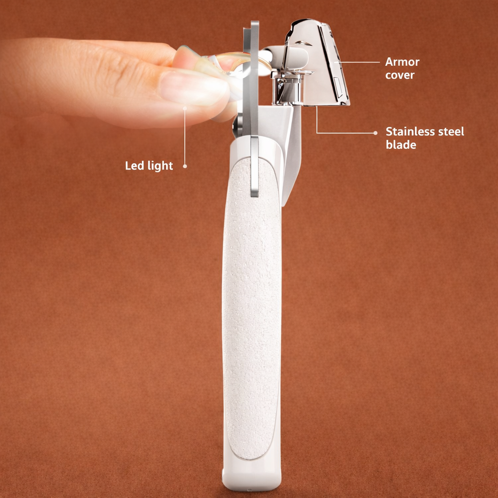 Pet nail clipper with LED light